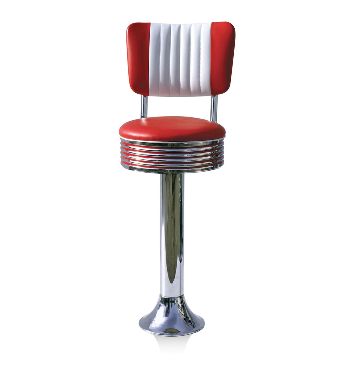 Bar stool BS-27 CB Red-Hout