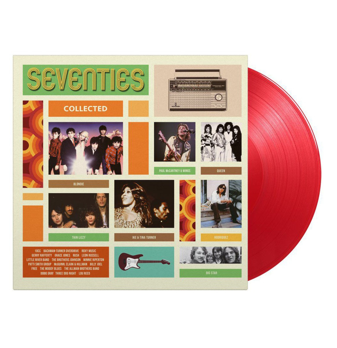 Seventies Collected Limited Edition Transparent Red Vinyl 2 LP