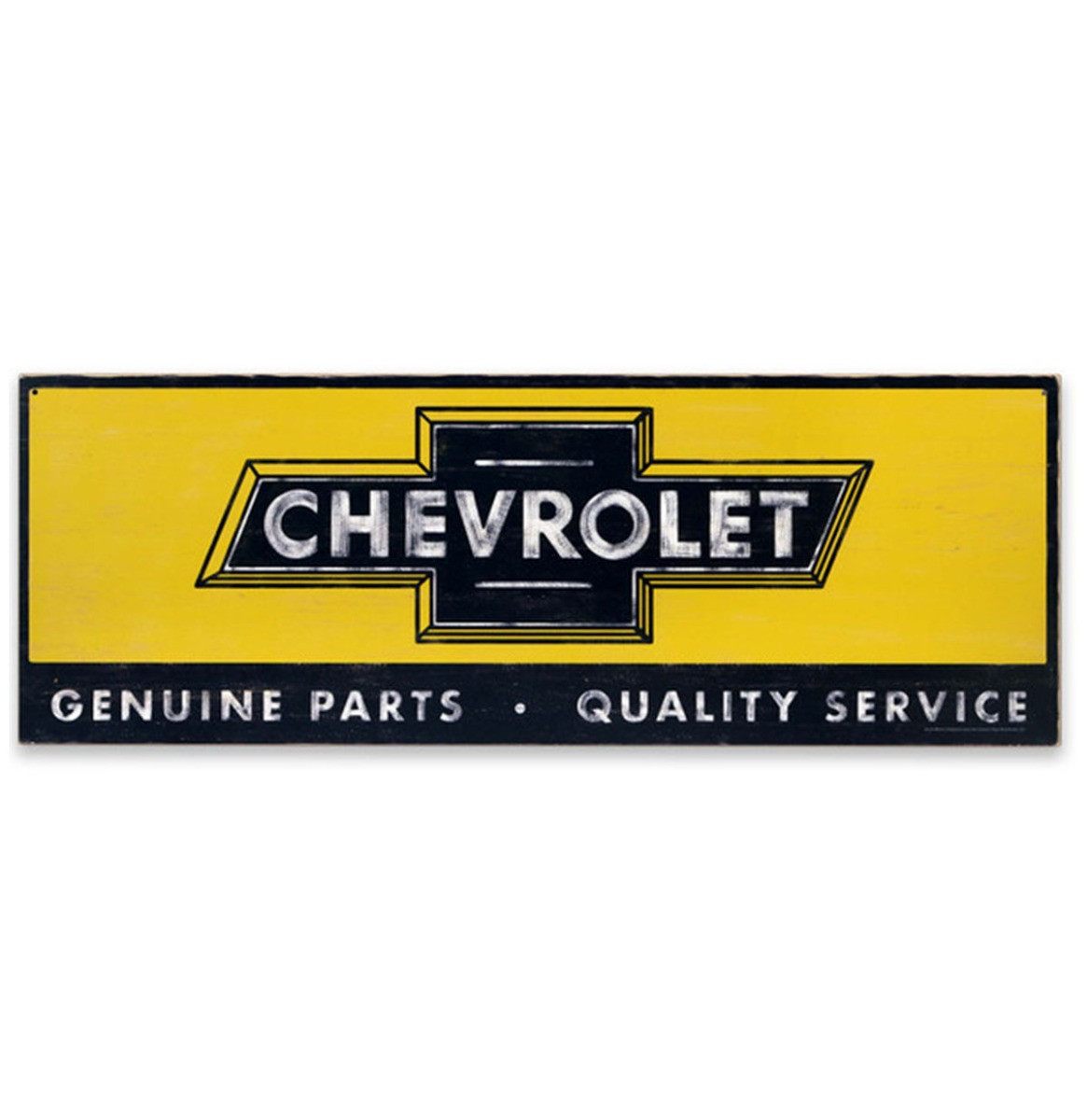 Chevrolet Parts & Service Houten Bord - 91 x 32cm