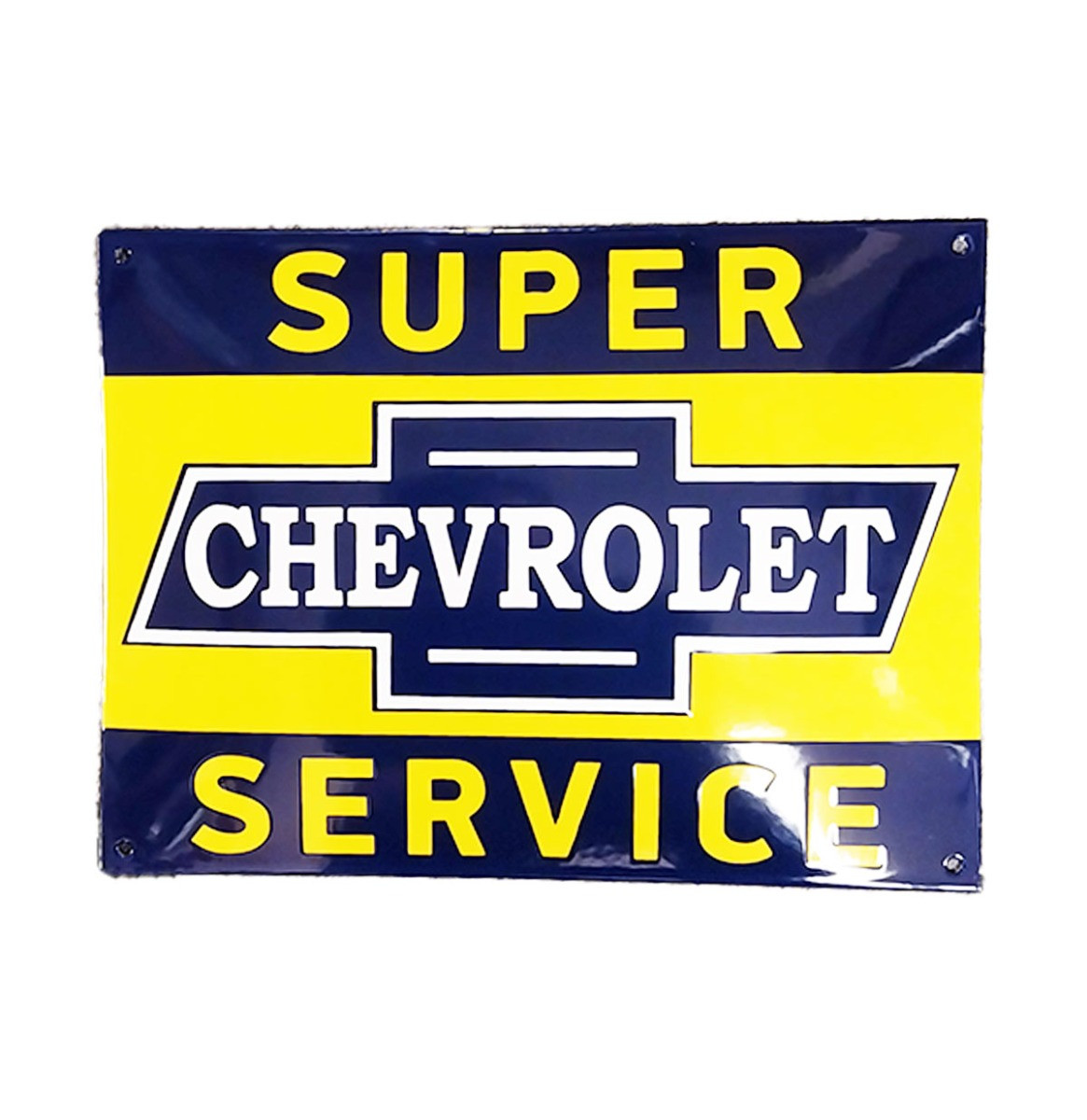 Chevrolet Super Service Emaille Bord - 40 x 30cm