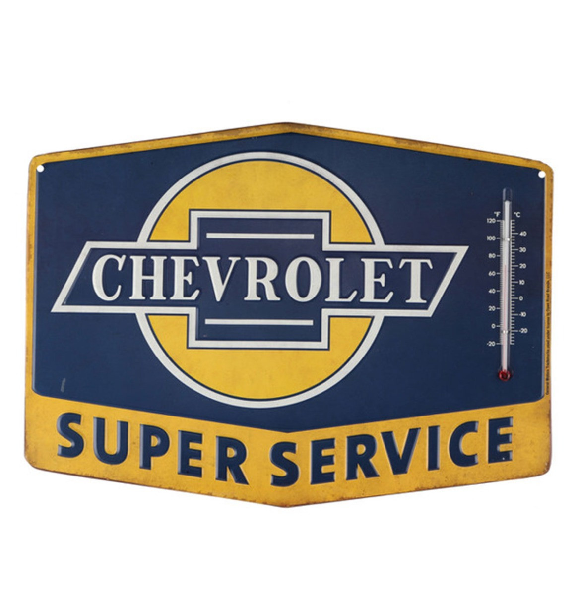 Chevrolet Super Service Metalen Thermometer