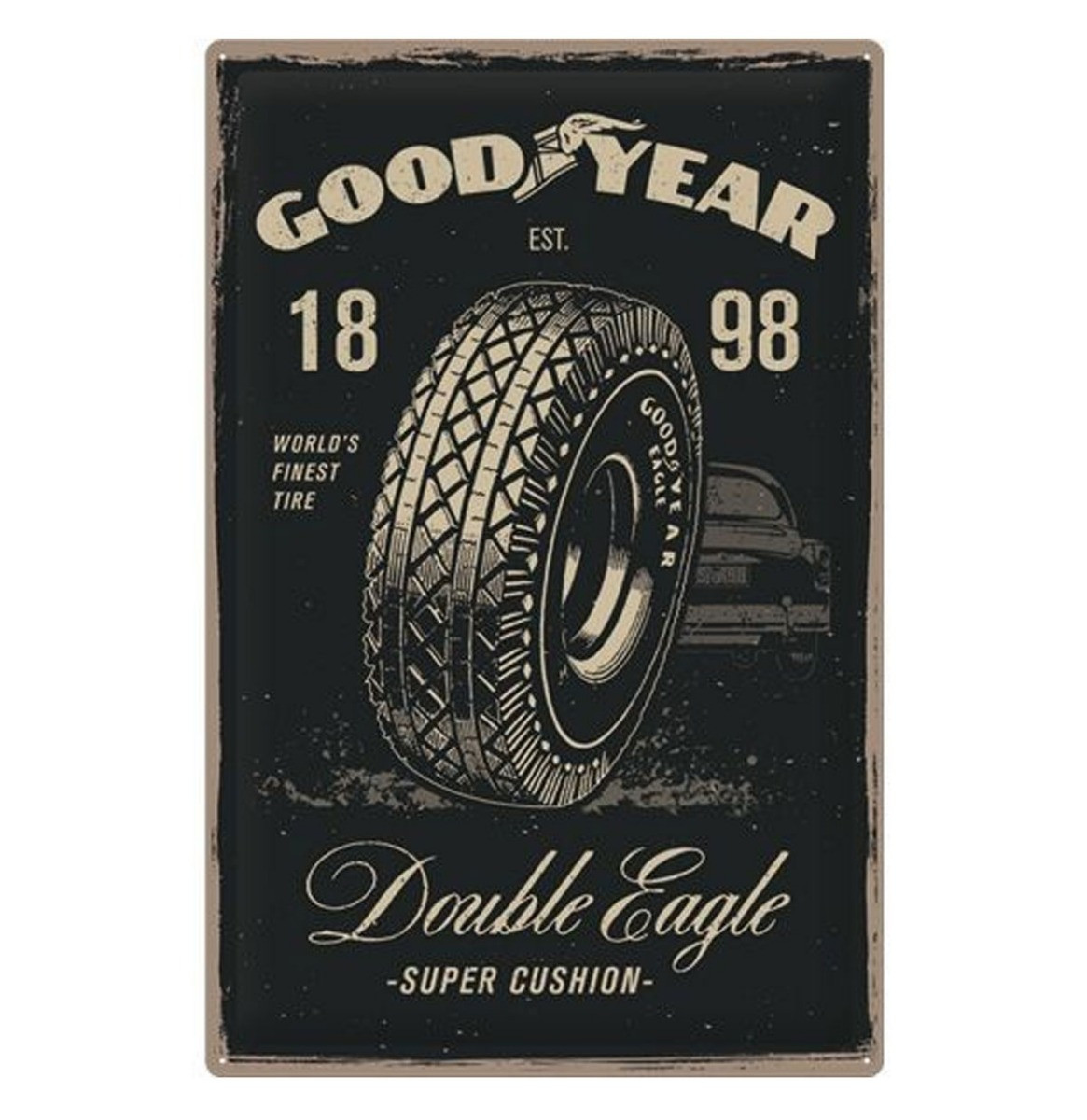 Good Year Double Eagle Metalen Bord 40 x 60 cm