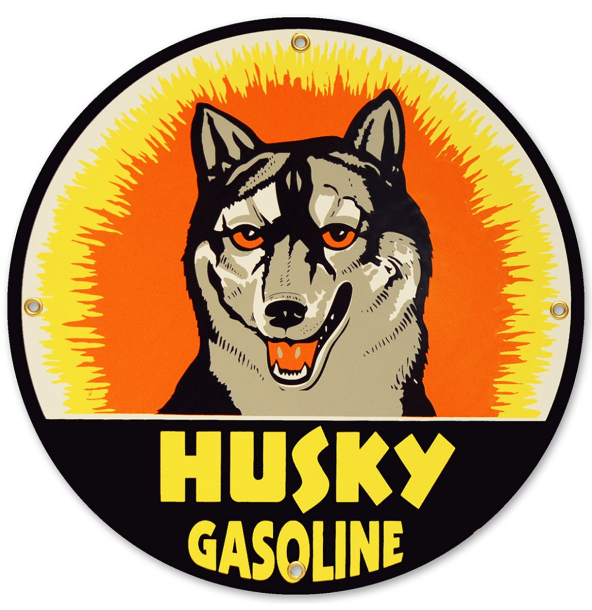 Husky Gasoline Emaille Bord 12" / 30 cm