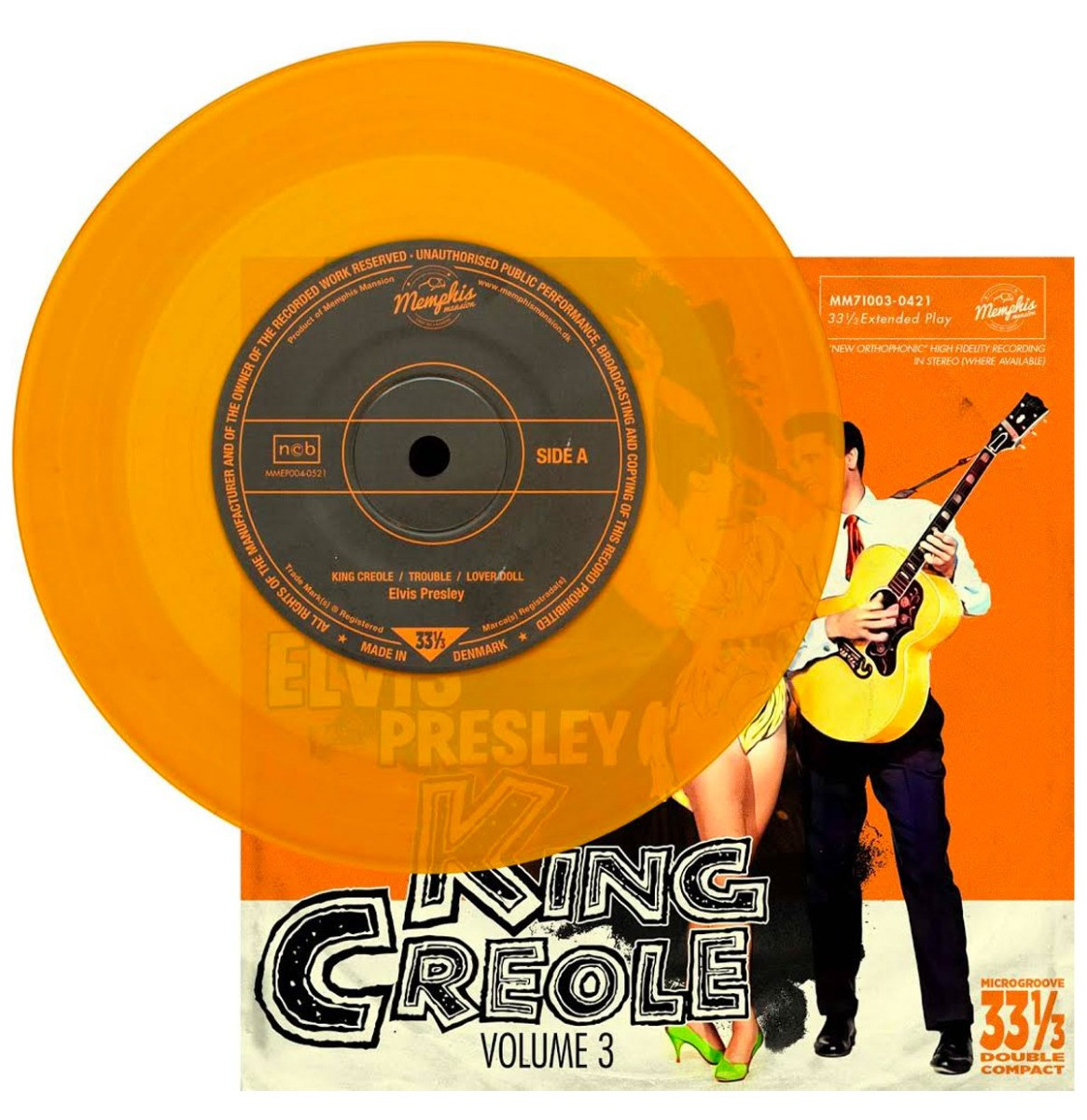 Elvis Presley - King Creole Volume 3 EP Oranje Vinyl 33 1/3