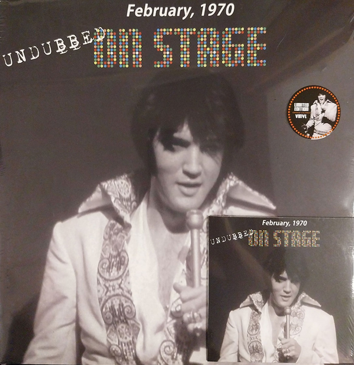 Elvis Presley - On Stage Undubbed LP + CD (Oranje Vinyl)