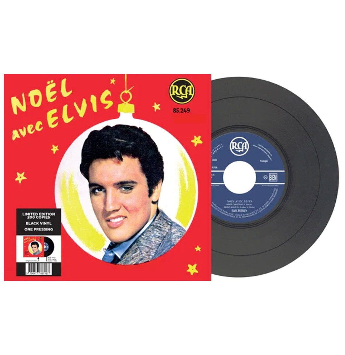 Elvis Presley - Noël Avec Elvis (Zwart Vinyl) EP 7" Vinyl