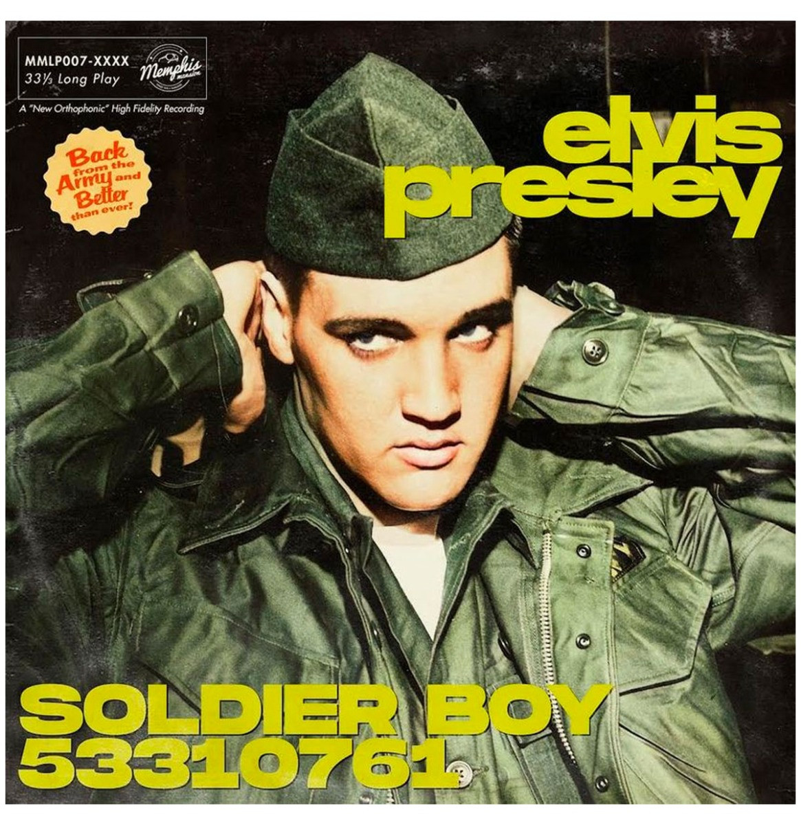 Elvis Presley - Soldier Boy 53310761 - Geel Vinyl Gelimiteerde Oplage