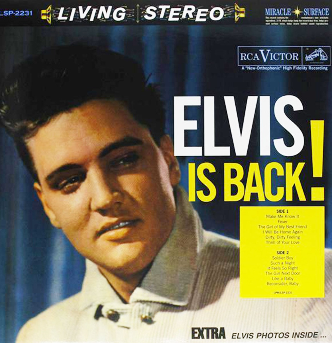 Elvis Presley With The Jordanaires - Elvis Is Back! LP