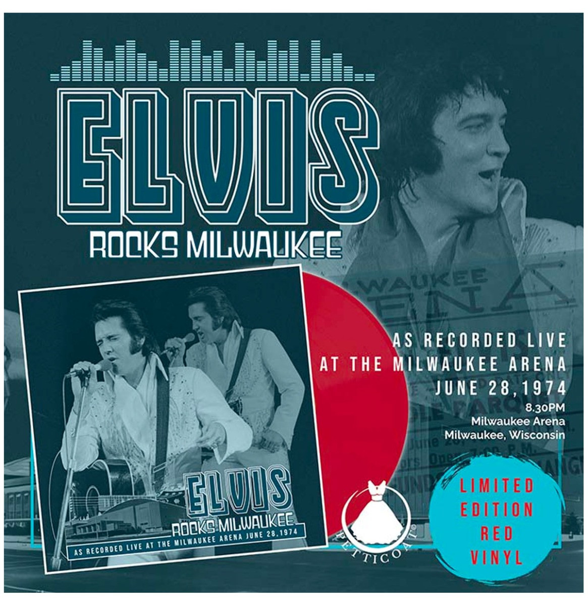 Elvis Presley - Elvis Rocks Milwaukee 1974 ROOD Vinyl + CD