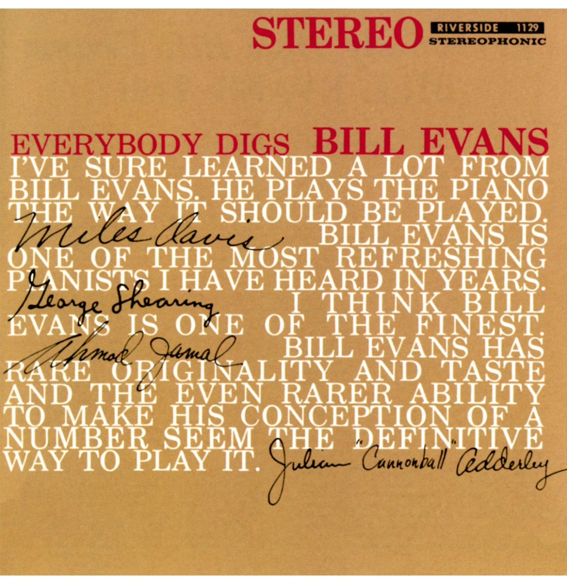 Bill Evans Trio - Everybody Digs Bill Evans (Record Store Day 2024) LP