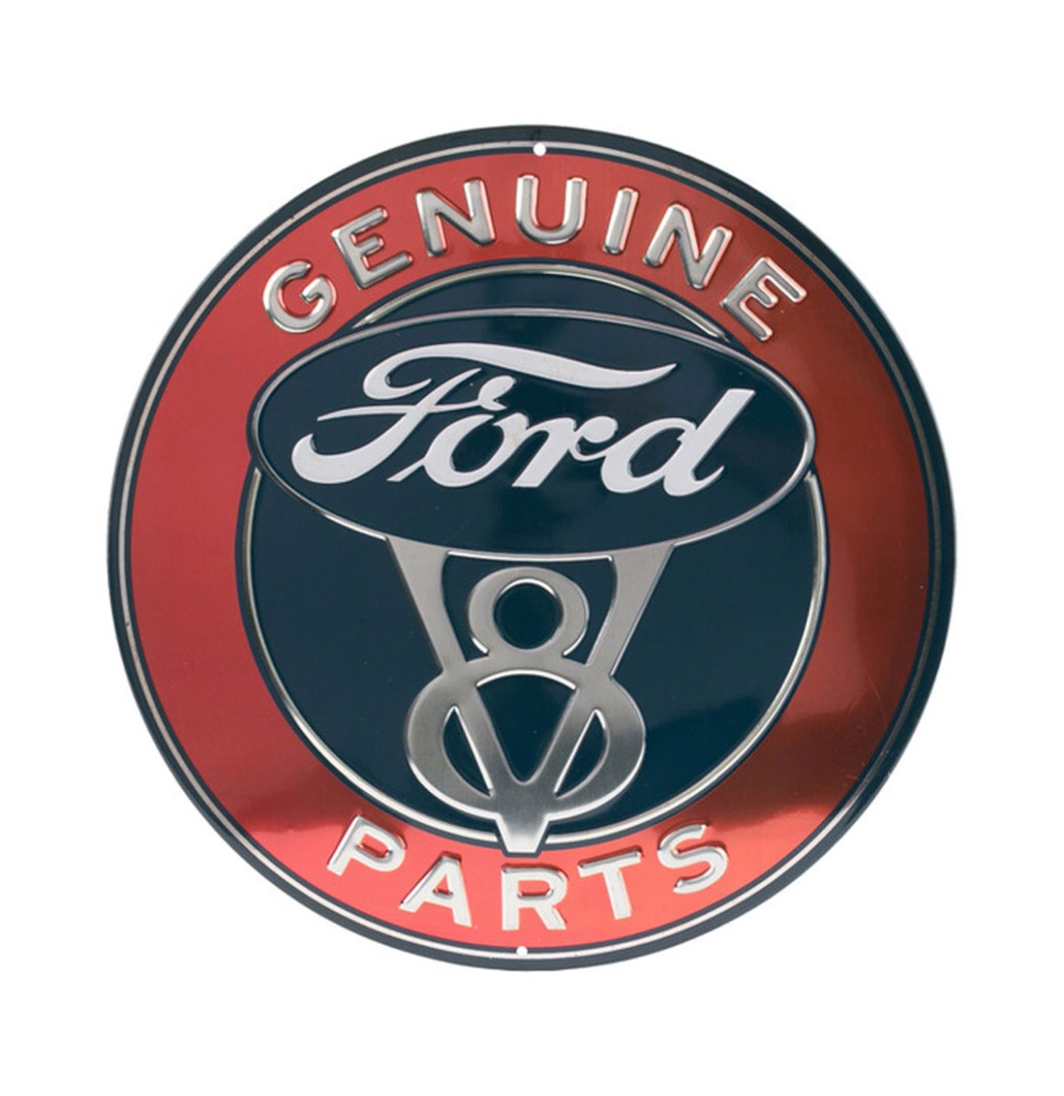 Ford V8 Genuine Parts Metalen Bord - Ø31cm