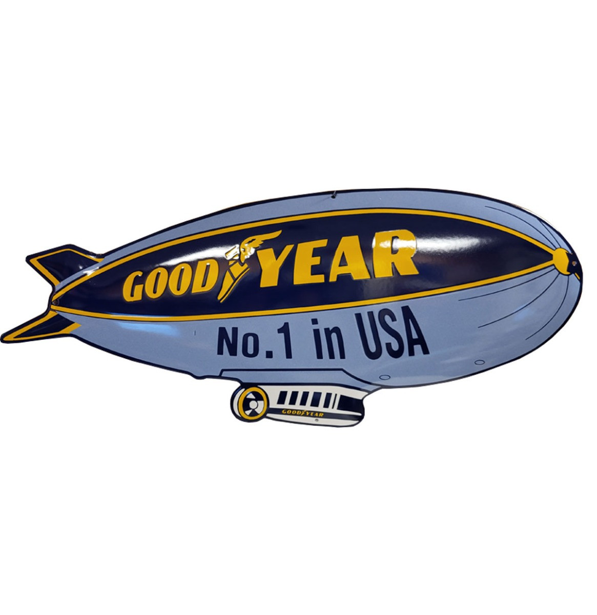Goodyear No.1 In USA Emaille Bord - 100 x 45 cm