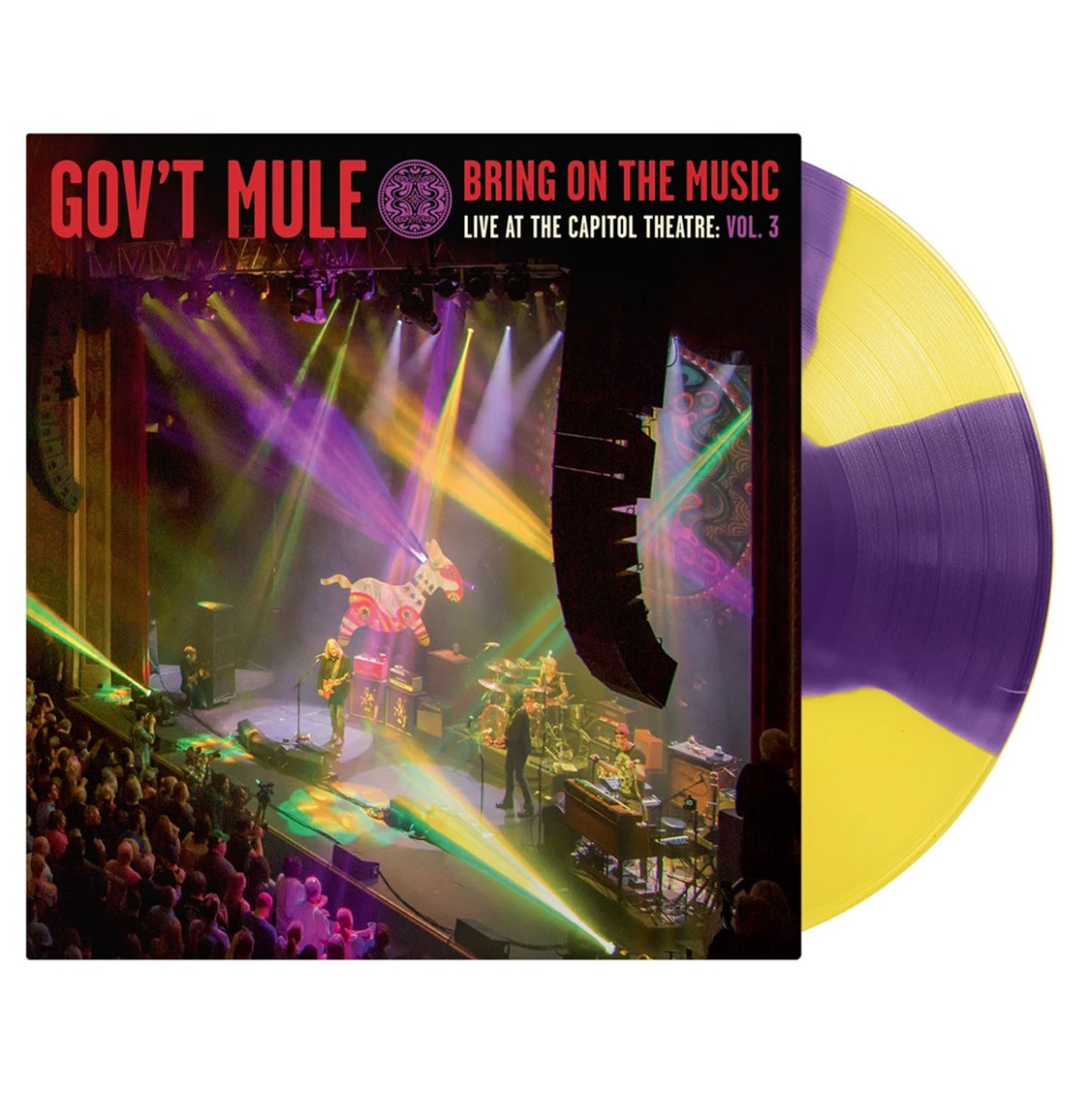 Gov&apos;t Mule - Bring On The Music - Live at The Capitol Theatre: Vol. 3 LP Paars/Geel Vinyl LTD plus Poster