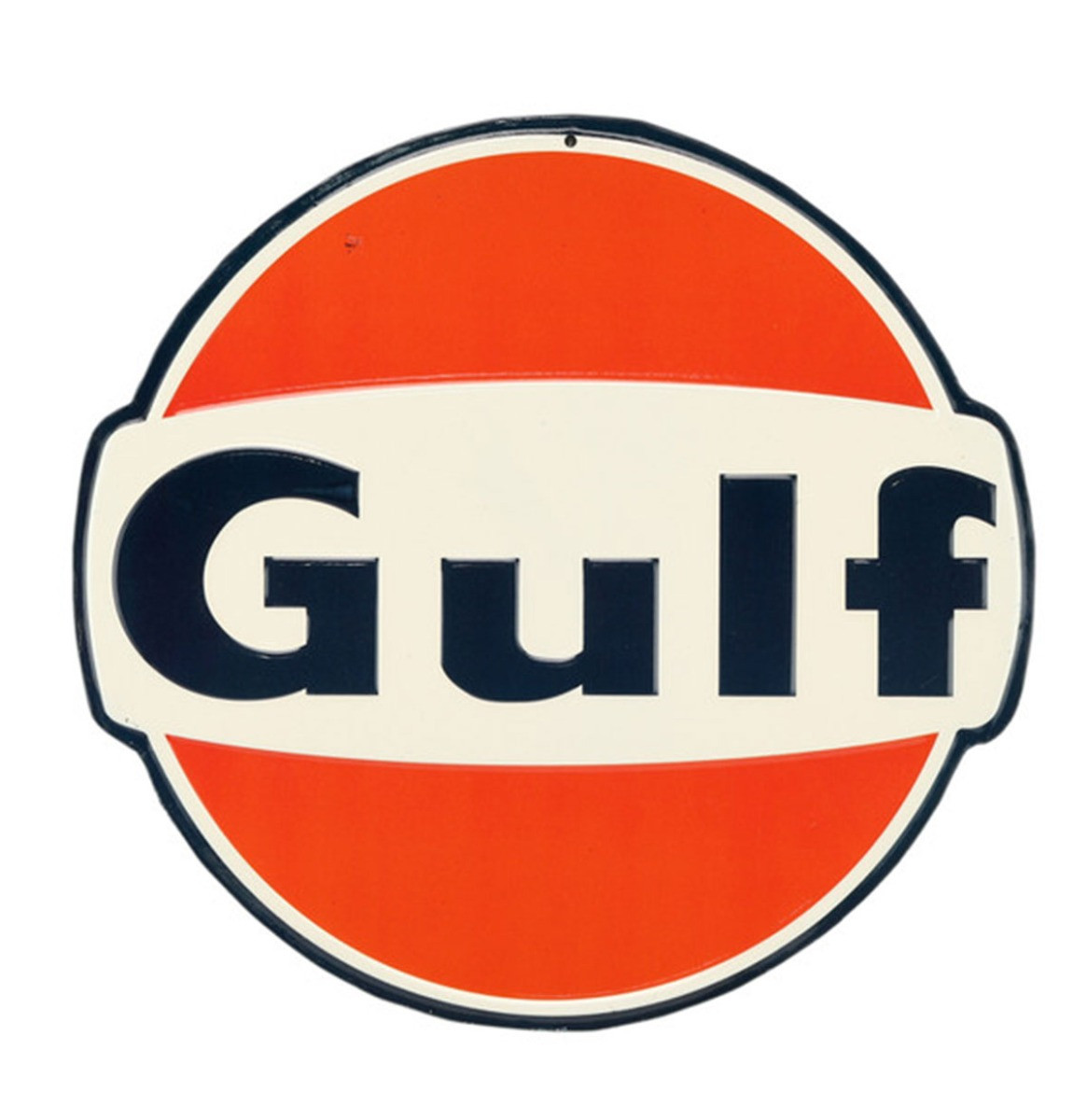 Gulf Logo Metalen Bord - Ø30cm