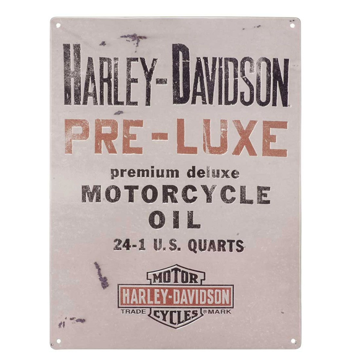Harley-Davidson Pre-Luxe Tinnen Bord Met Reliëf - 30 x 40 cm