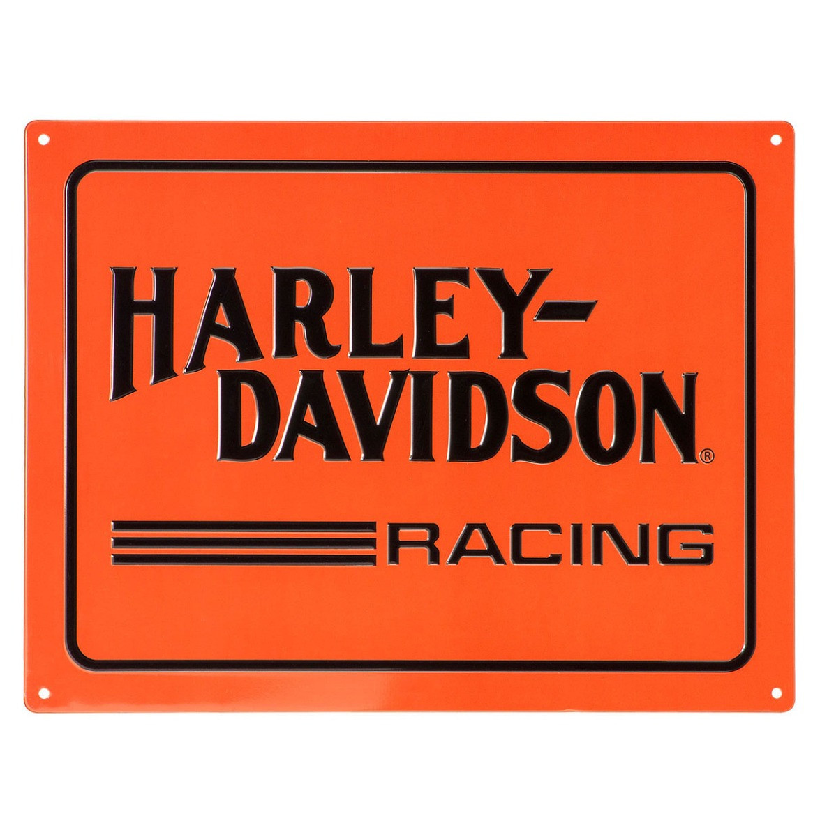 Harley-Davidson Racing Tinnen Bord Met Reliëf - 30 x 40 cm