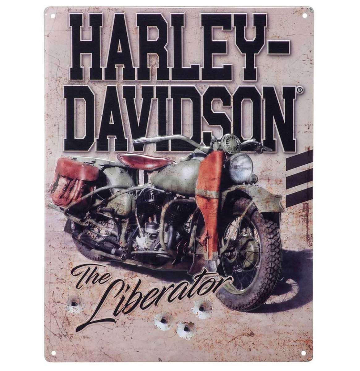 Harley-Davidson The Liberator Tinnen Bord Met Reliëf - 30 x 40 cm