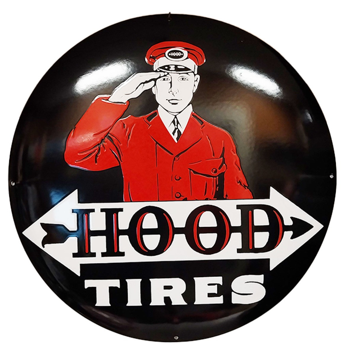 Hood Tires Emaille Bord - 50cm