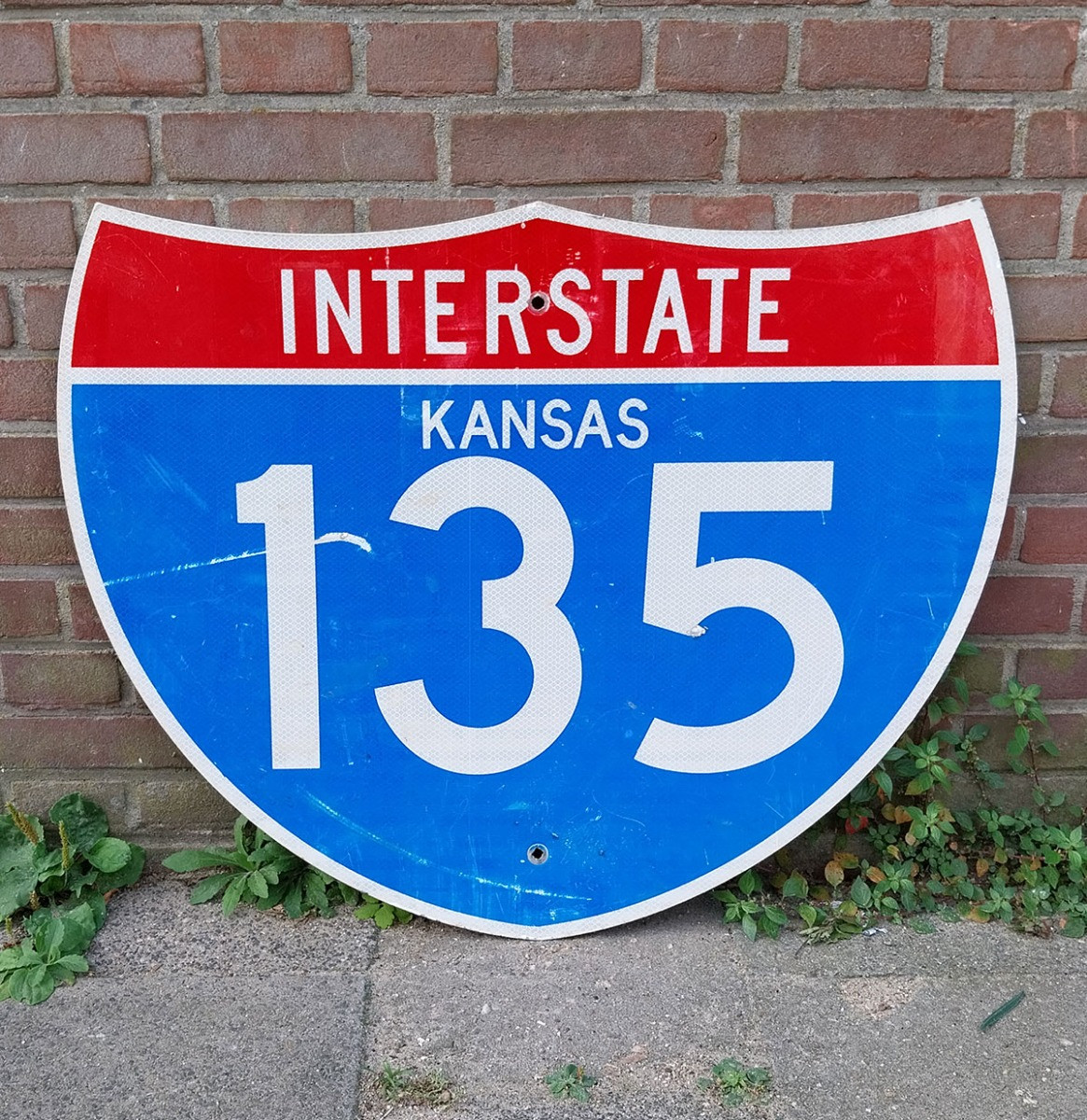 Kansas Interstate 135 Origineel Verkeersbord - 76 x 63 cm