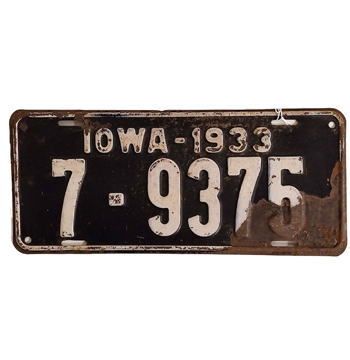 Iowa Kentekenplaat - 1933 - Origineel