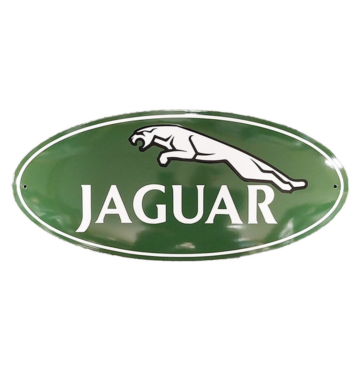 Jaguar Logo Emaille Bord - 63 x 29cm