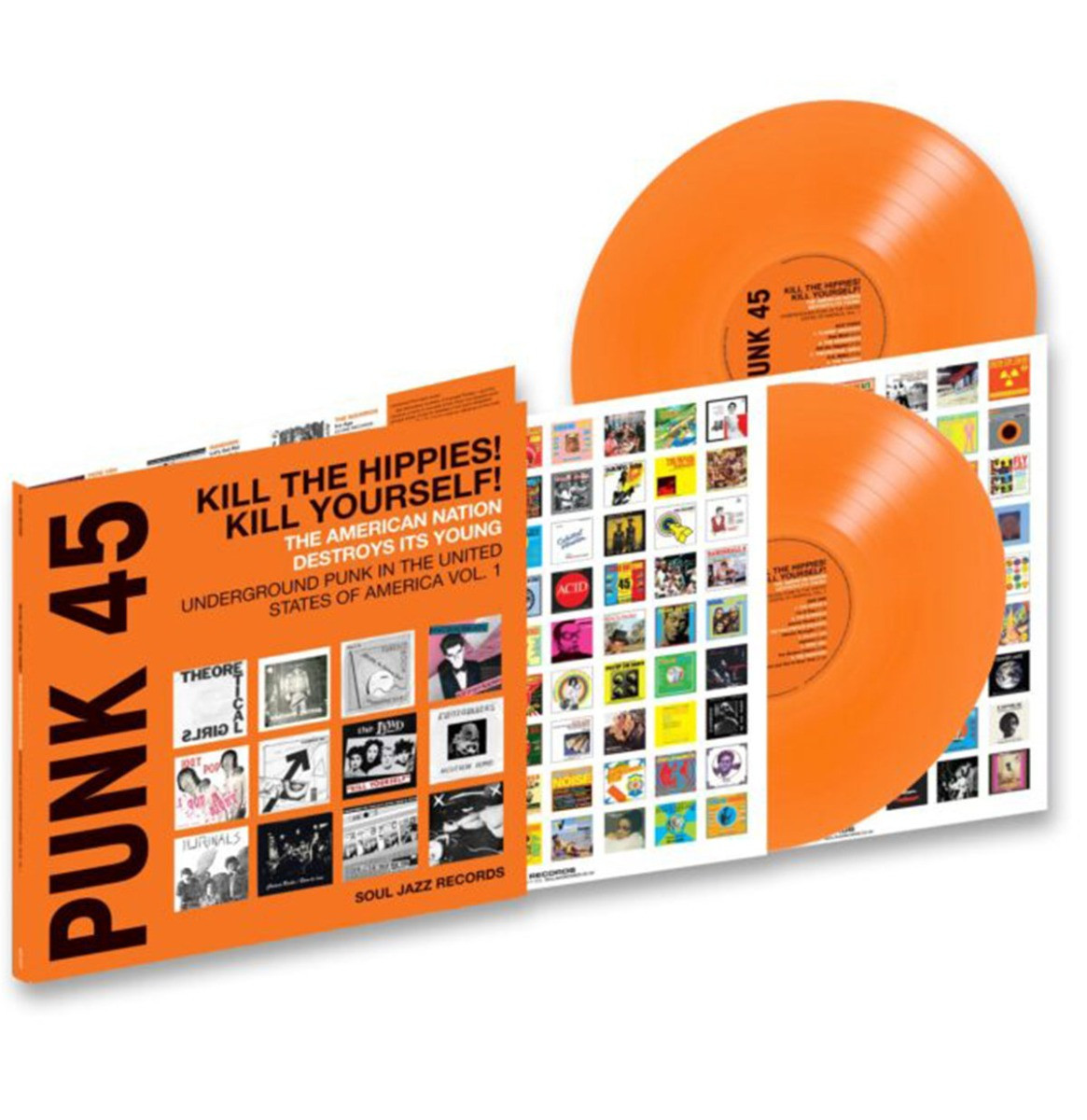 Various Artists - Punk 45: Kill The Hippies! Kill Yourself! (Oranje Vinyl)(Record Store Day 2024) 2LP