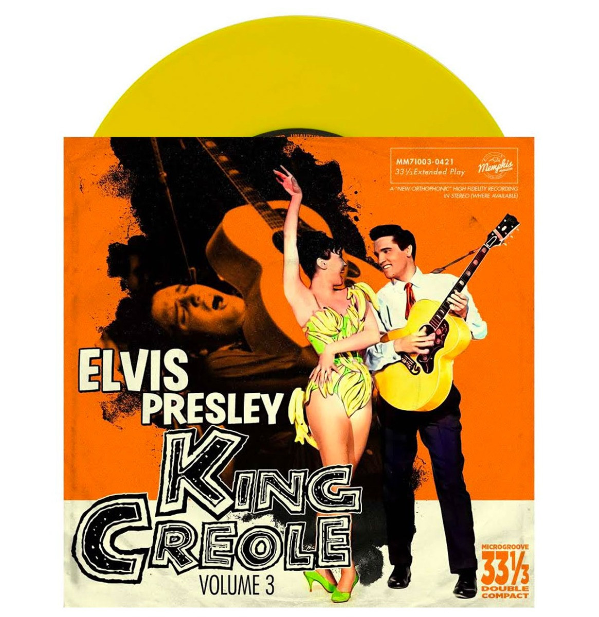 Elvis Presley - King Creole Volume 3 EP Geel Vinyl 33 1/3