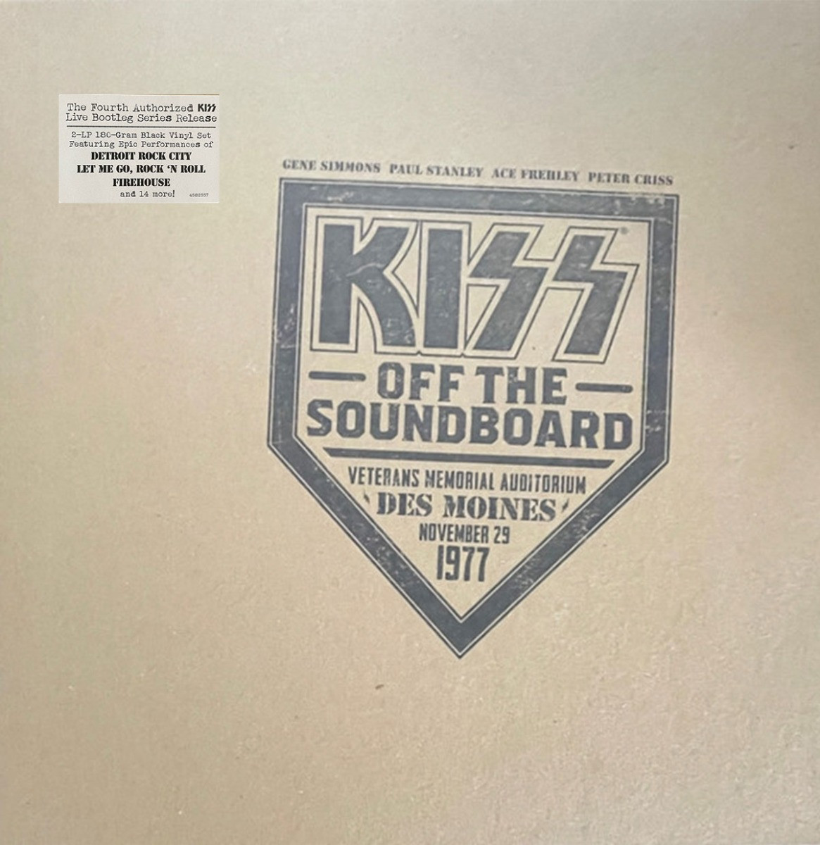 Kiss - Off The Soundboard: Live in Des Moines 2LP