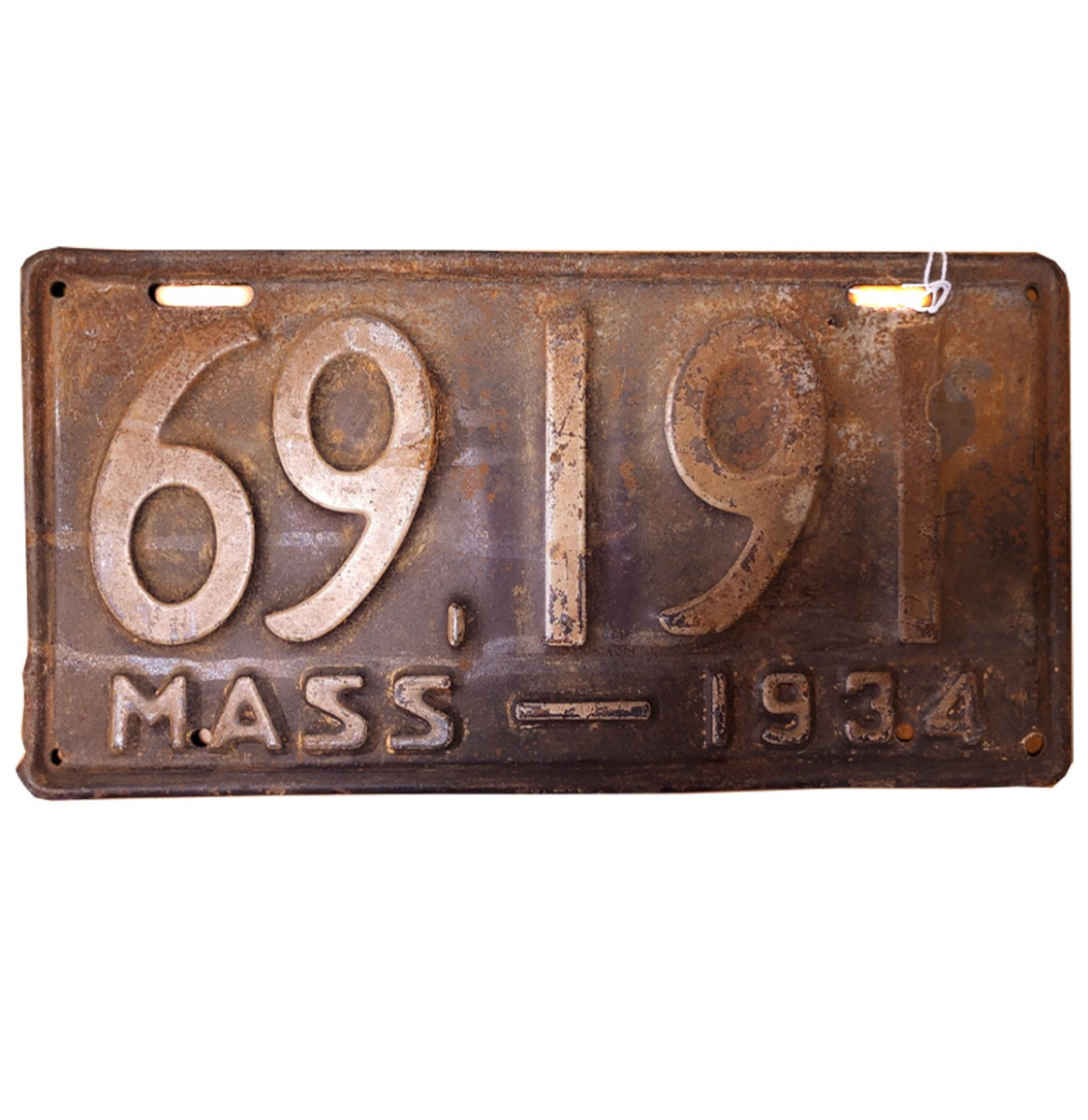 Massachusetts Kentekenplaat - 1934 - Origineel