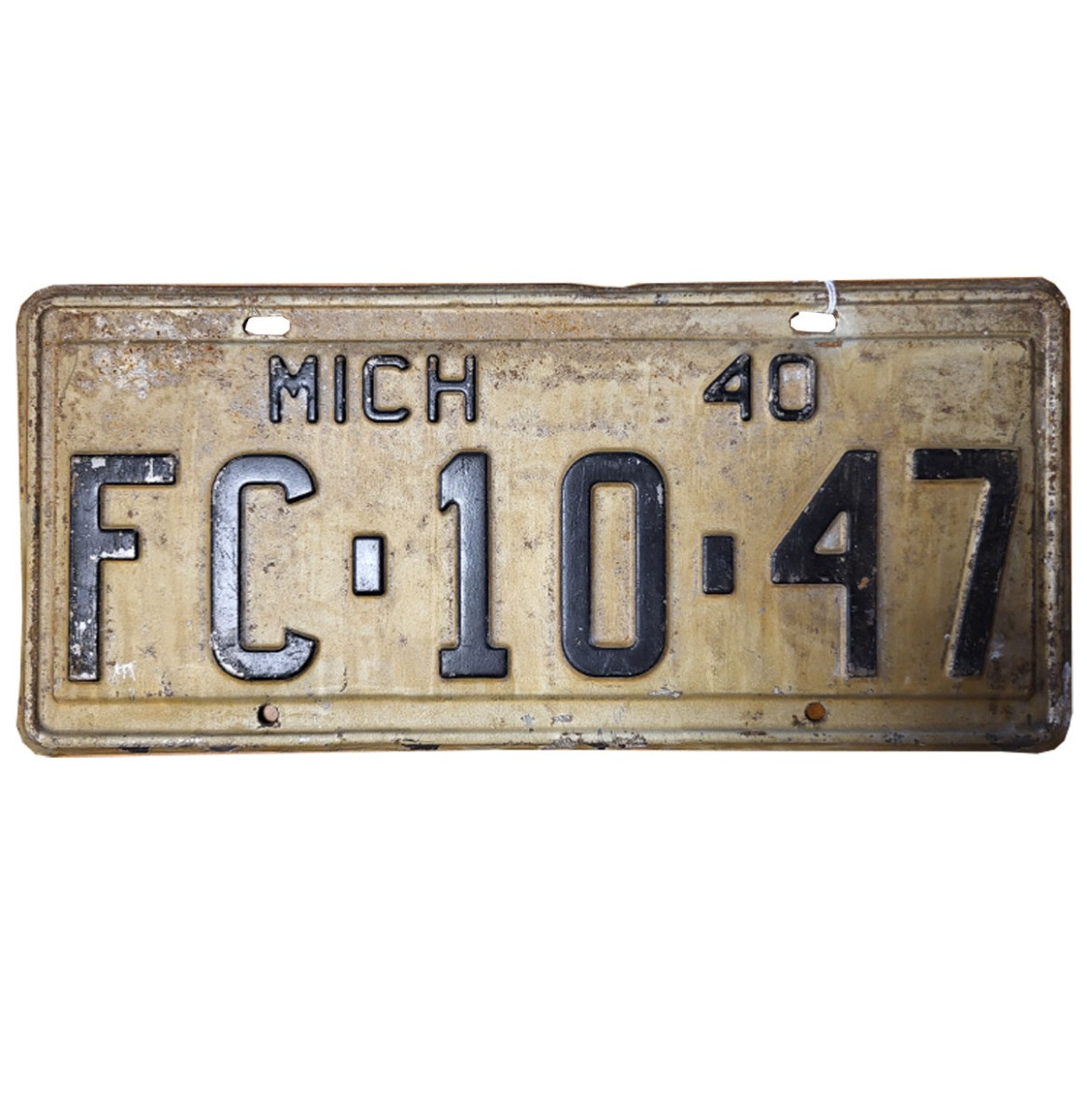 Michigan 1940 Kentekenplaat - Origineel