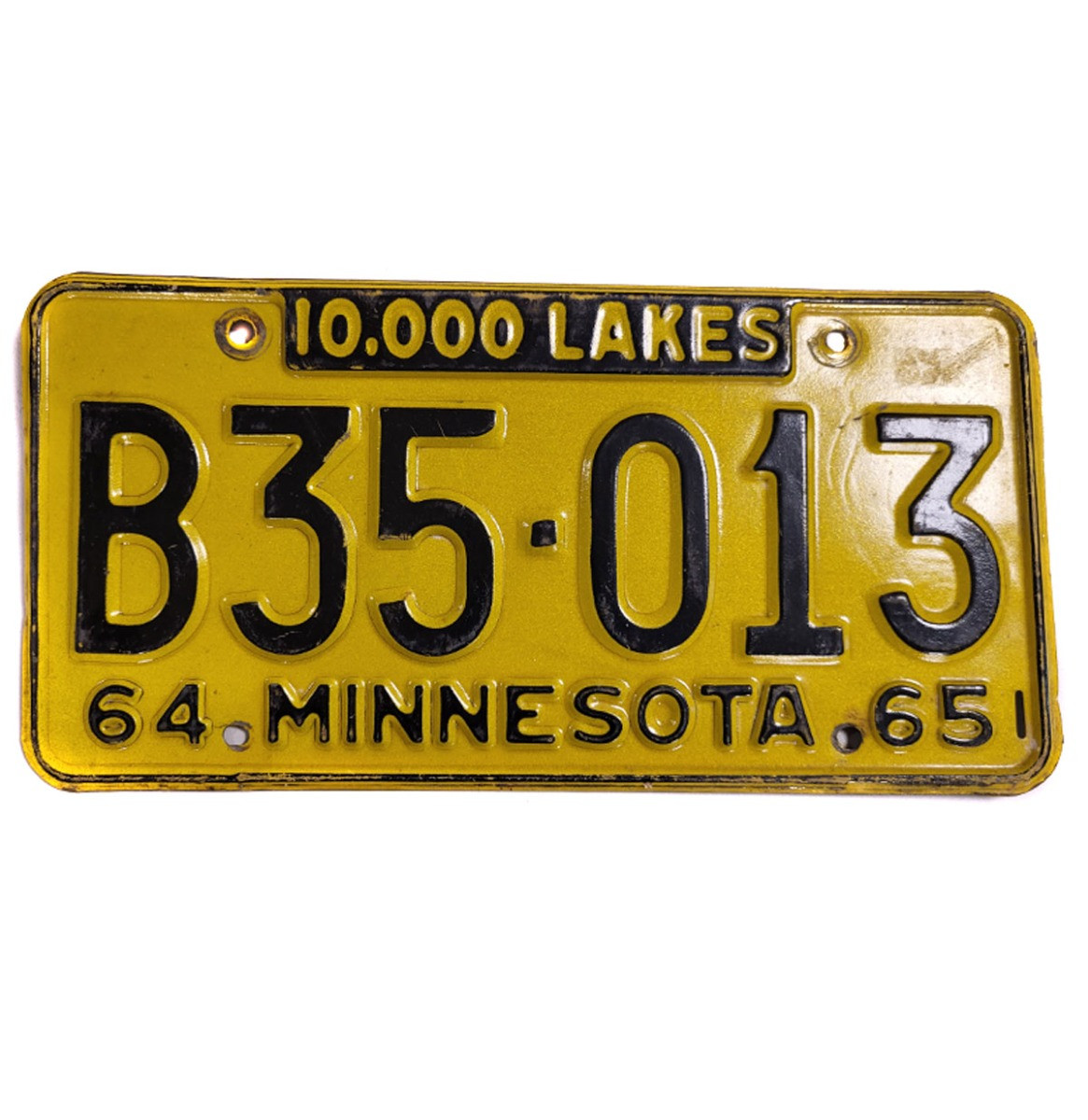 Minnesota Kentekenplaat - 1964 - 1965 - Origineel