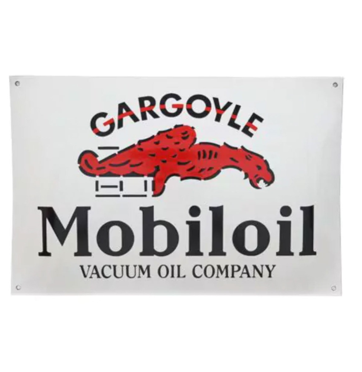 Mobiloil Gargoyle Emaille Bord - 53 x 35cm