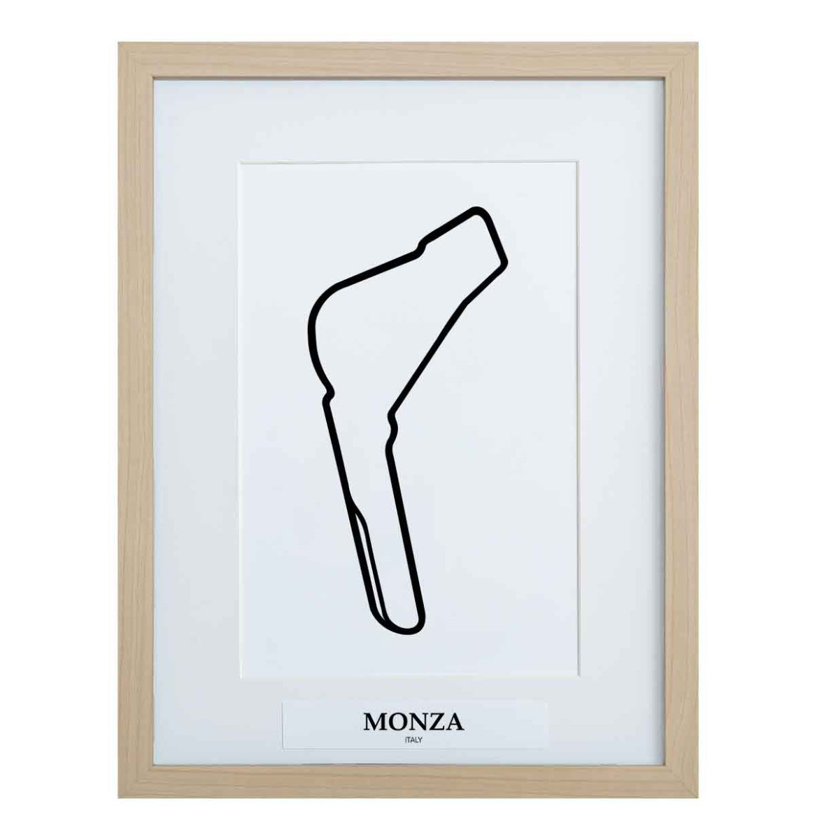 Formule 1 Circuit Monza 3D Print - Hout