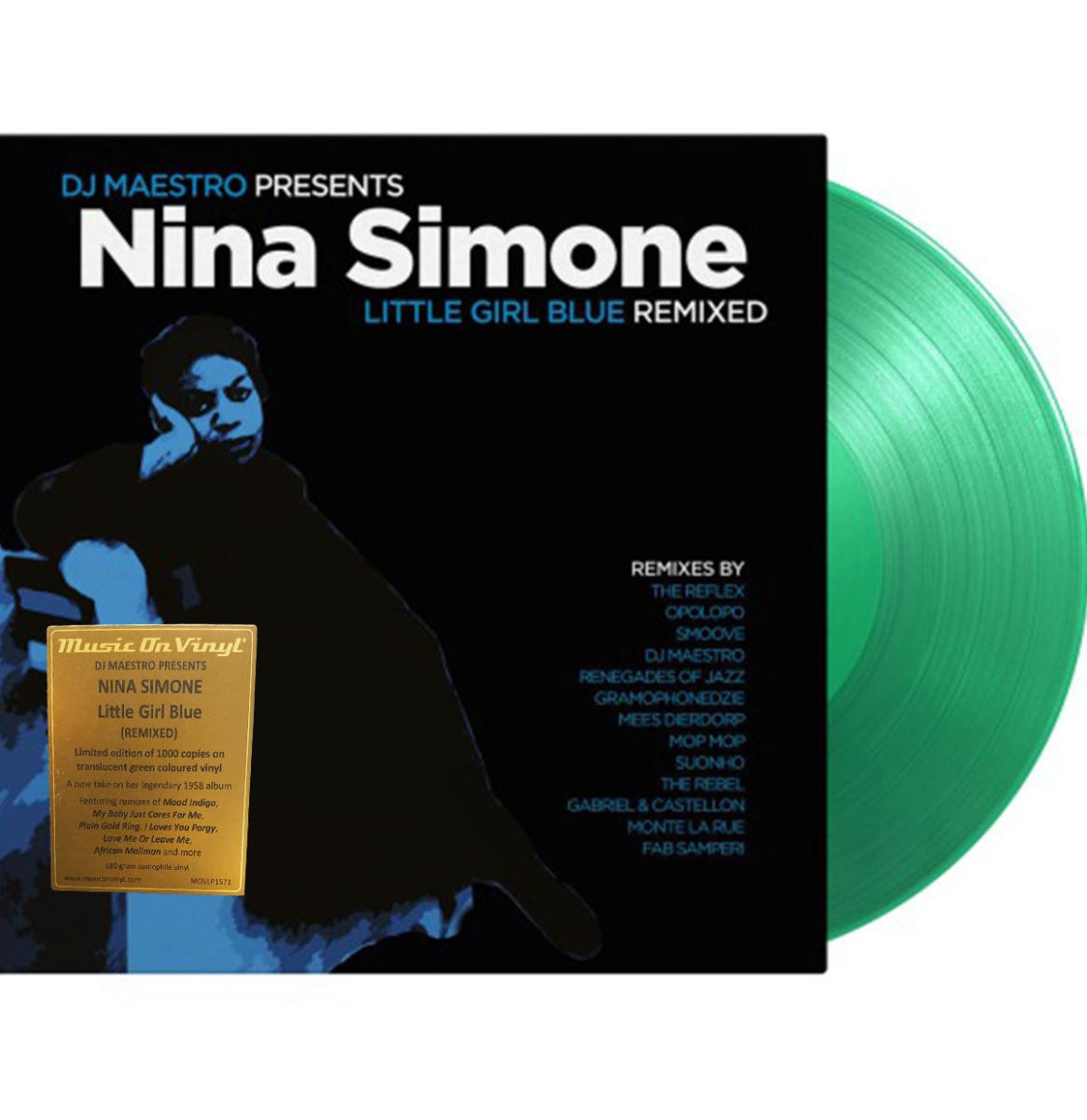 DJ Maestro Presents Nina Simone - Little Girl Blue (Remixed) (Gekleurd Vinyl) 2LP