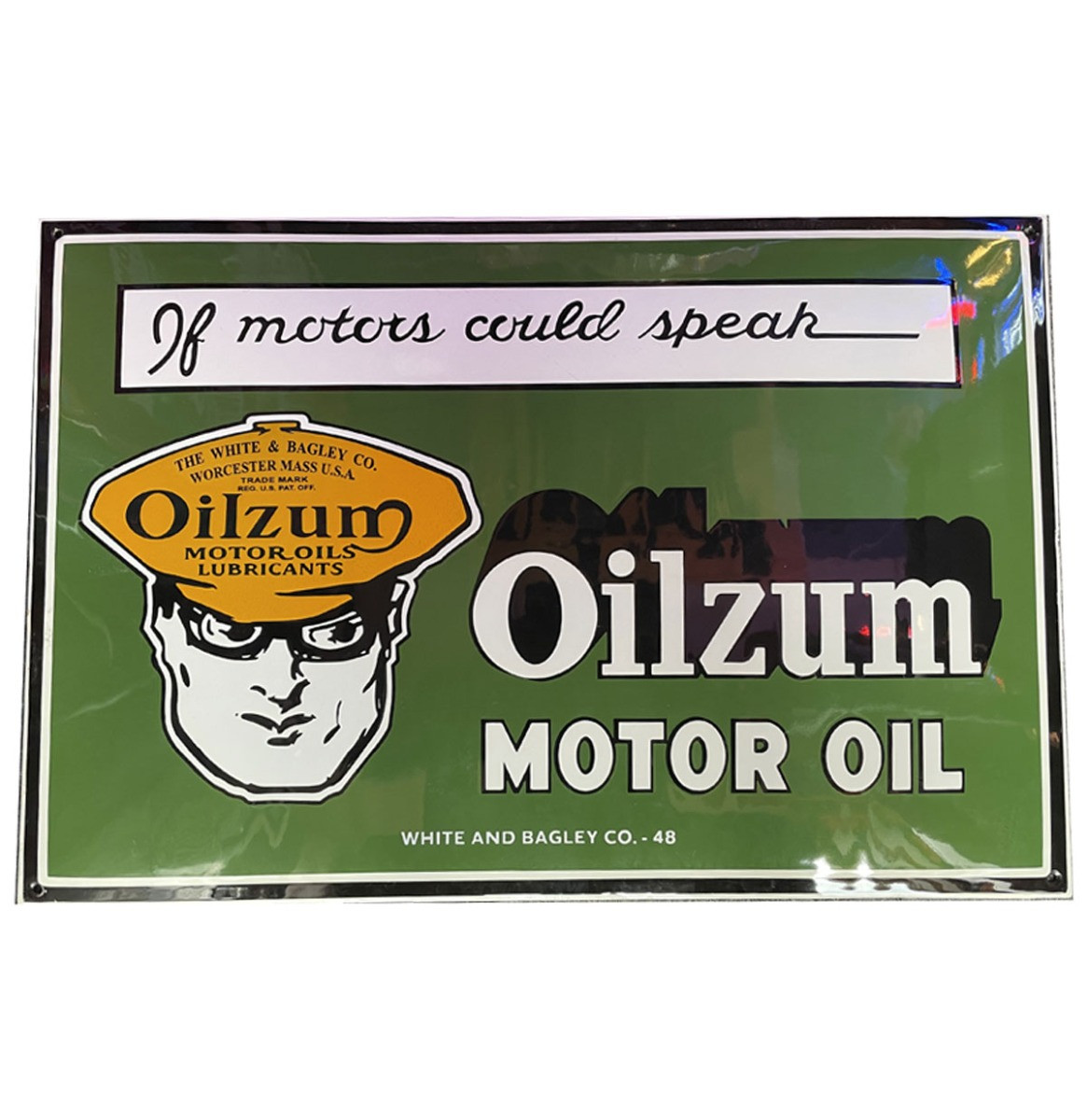 Oilzum Motor Oil Emaille Bord - 60 x 40 cm