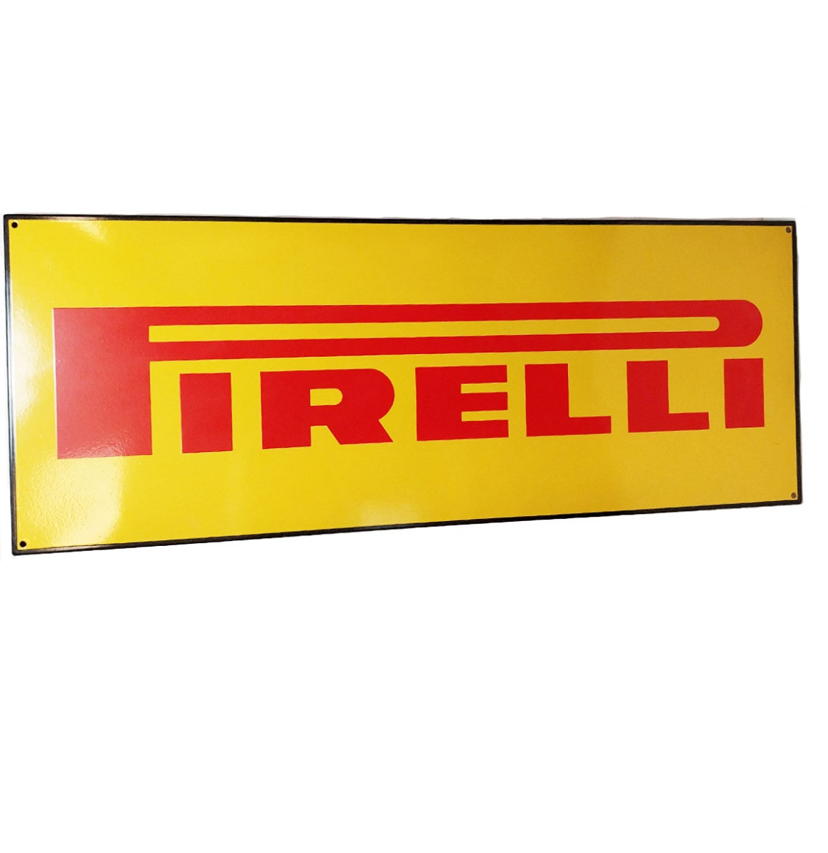 Pirelli Logo Emaille Bord - 35 x 90 cm