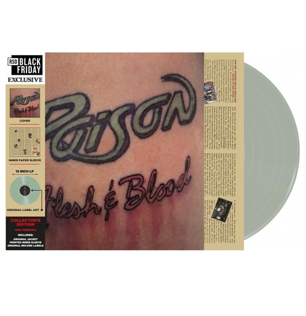 Poison - Flesh And Blood LP Colored Vinyl (record Store Day Black Friday 2021)