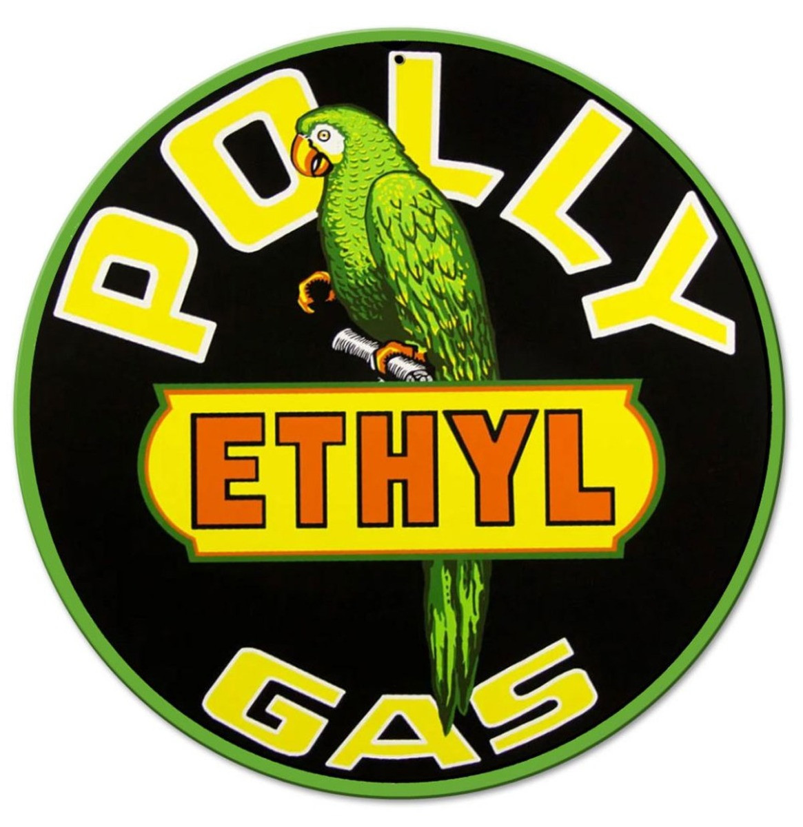 Polly Gas Ethyl Zwaar Metalen Bord - 36 cm ø