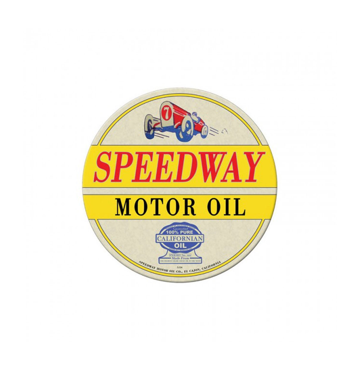 Speedway Motor Oil Zwaar Metalen Bord