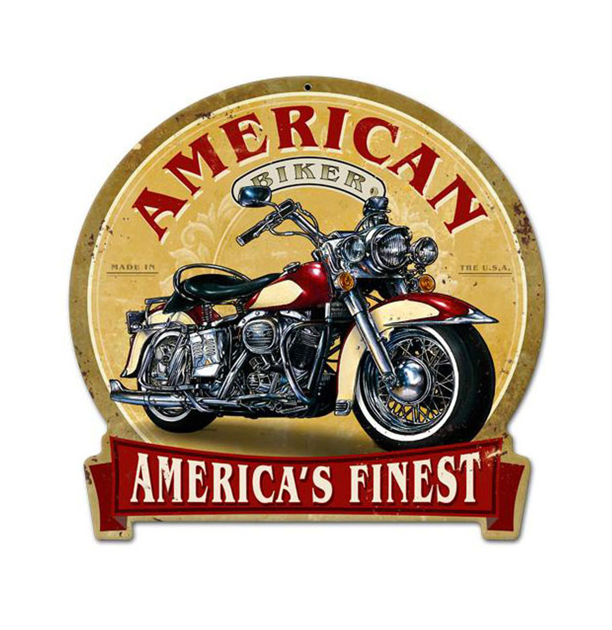 American Biker Zwaar Metalen Bord