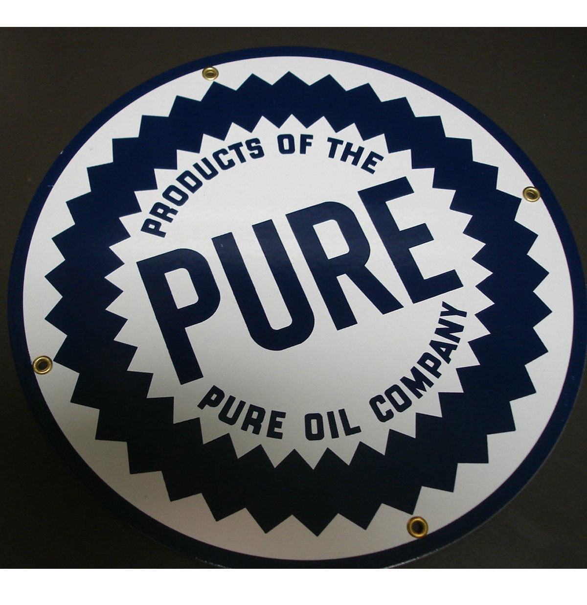 Pure Oil Company emaille bord