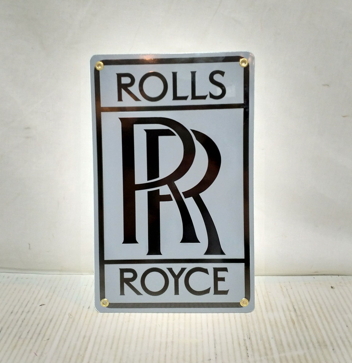Rolls Royce Emaille Bord