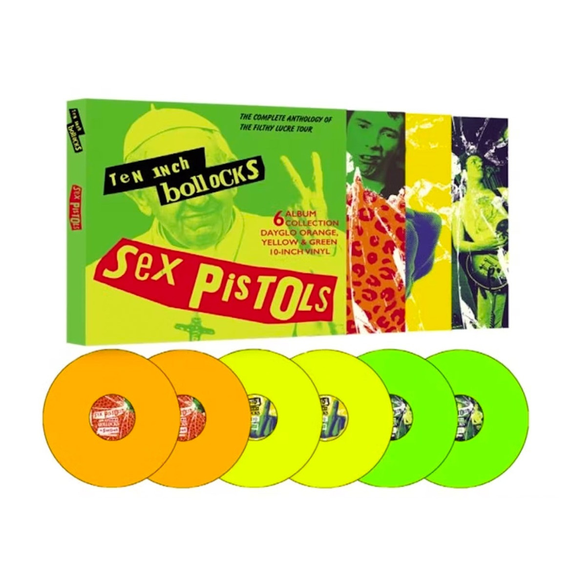Sex Pistols - Ten Inch Bollocks (Gekleurd Vinyl) 10&apos;&apos; Vinyl Boxset