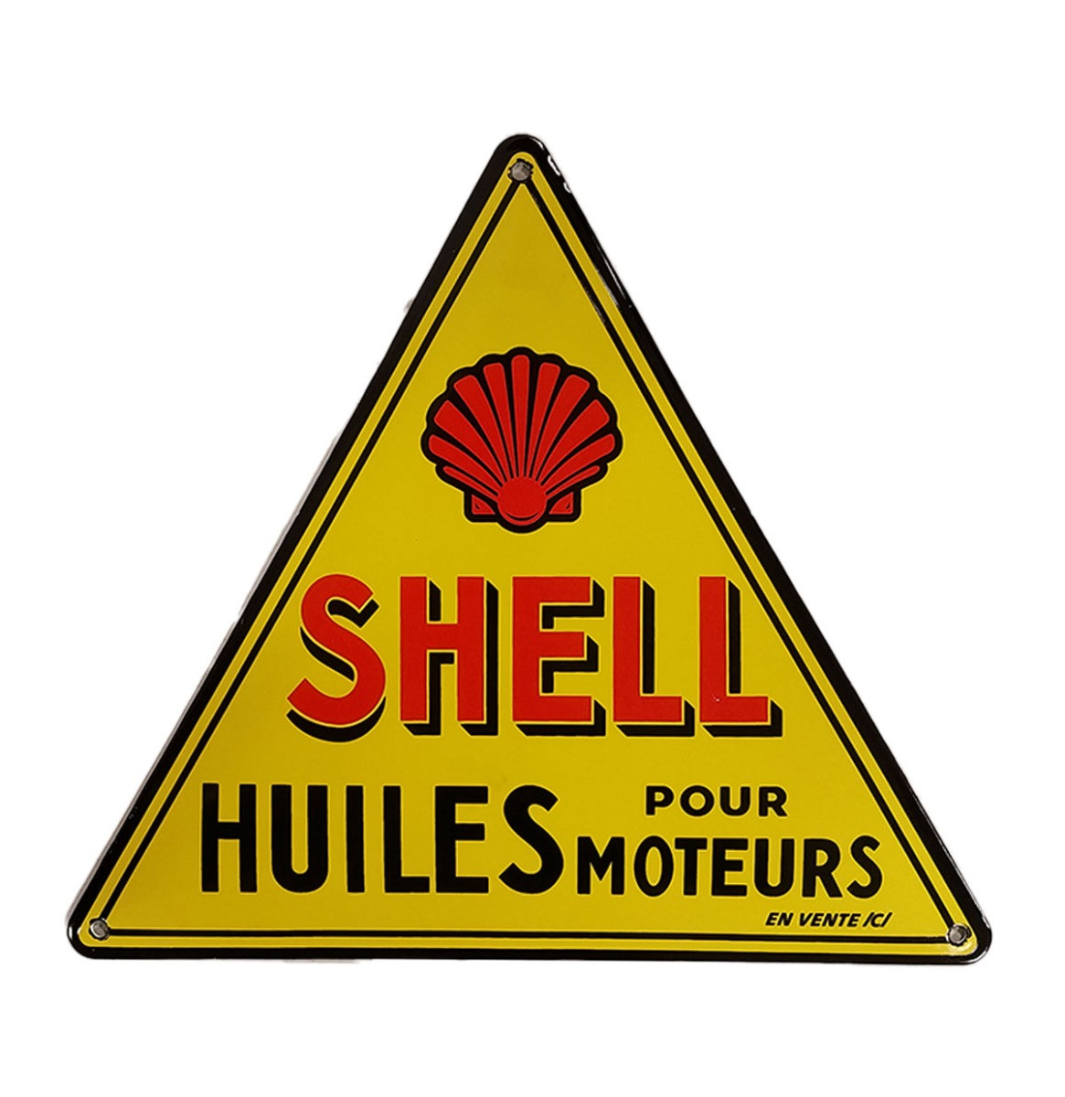 Shell Huiles Pour Moteur Emaille Bord - 30 x 34cm