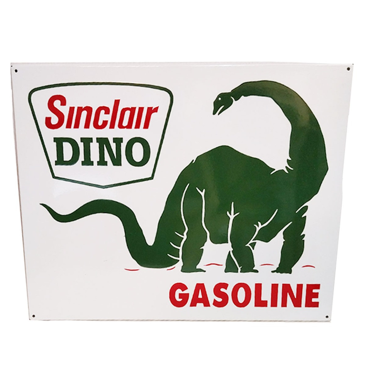 Sinclair Dino Gasoline Emaille Bord - 75 x 60cm