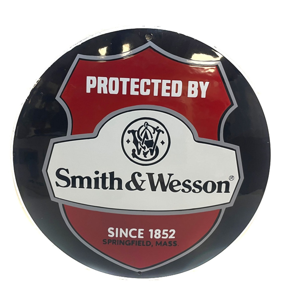 Smith & Wesson Emaille Bord - 35 cm ø