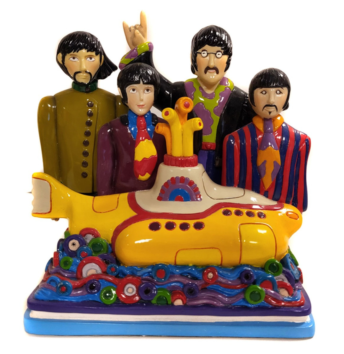 The Beatles Yellow Submarine Beeldje - Zeldzaam - Met Originele Doos En Certificaat Uit 1999
