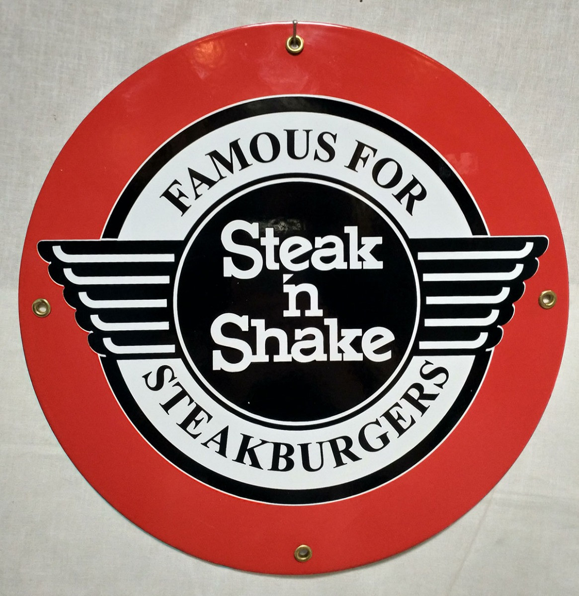 Steak &apos;N Shake Emaille bord 12" / 30 cm