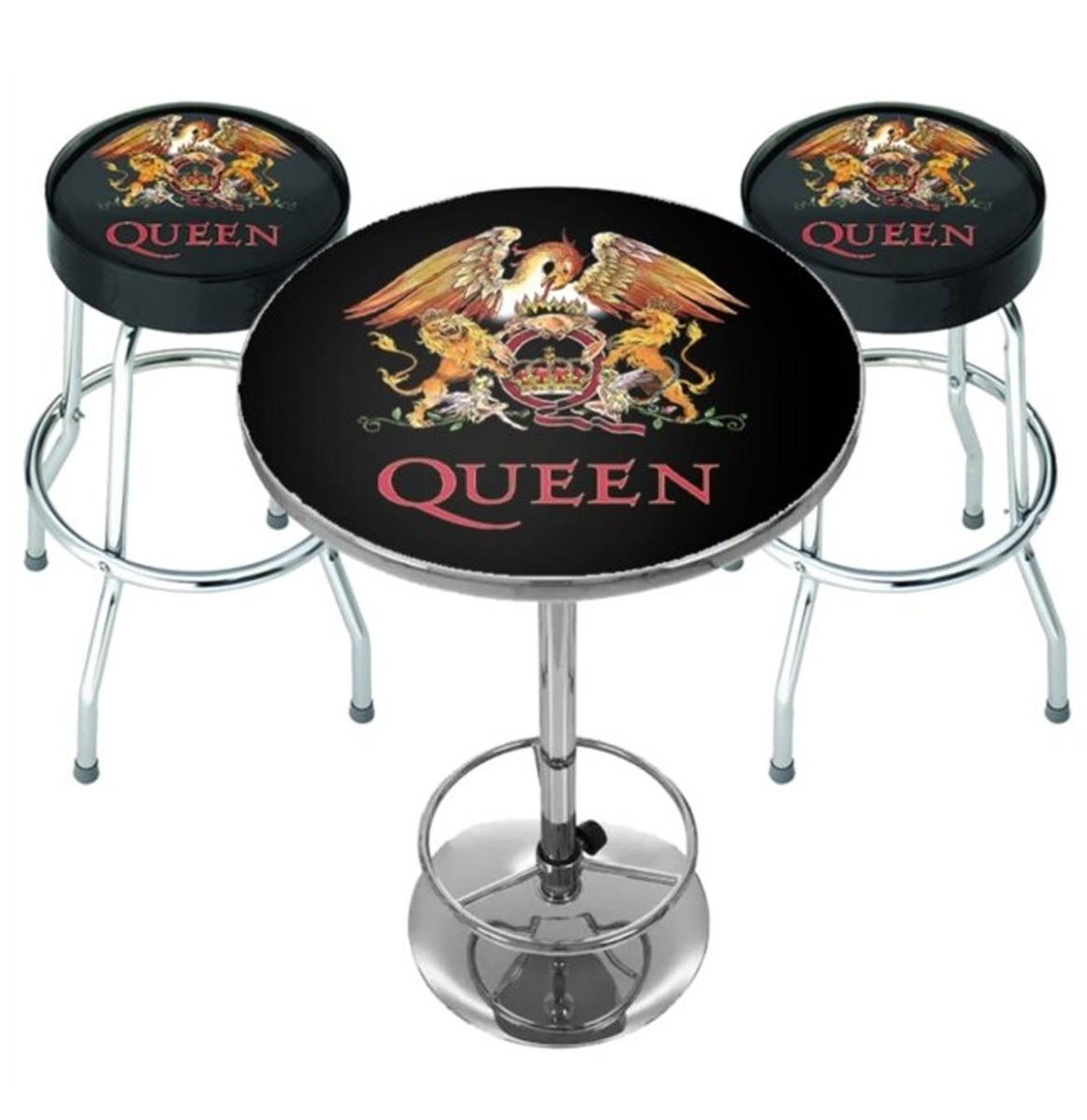 Queen Classic Crest Bar Set - Statafel + 2 Barkrukken