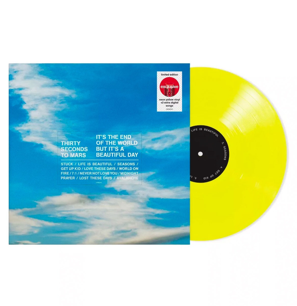 Thirty Seconds To Mars - It&apos;s The End Of The World But It&apos;s A Beautiful Day (Gekleurd Vinyl) (Target Exclusief) LP